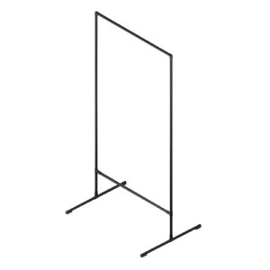 Fonger wieszak loftowy na ubrania stojący 100x200 czarny struktura