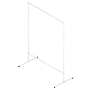 Fonger wieszak loftowy na ubrania stojący 150x200 biały mat