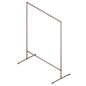 Fonger wieszak loftowy na ubrania stojący 150x200 brąz struktura