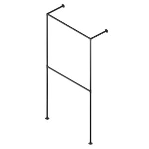 Hotse II wieszak loftowy na ubrania fi 25mm 100x200 czarny mat
