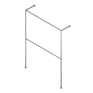 Hotse II wieszak loftowy na ubrania fi 25mm 150x200 antracyt struktura