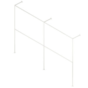 Hotse Twin II wieszak loftowy na ubrania fi 25mm 300x200 kaszmir struktura