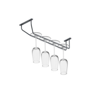 Alko wieszak na kieliszki do wina 1 rzędowy antracyt struktura