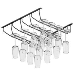 Alko wieszak na kieliszki do wina 4 rzędowy grafit