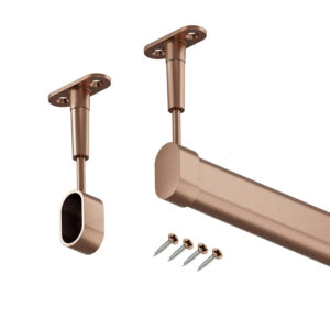 Hanger drążek do szafy owalny miedziany mat 148 cm