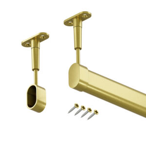 Hanger drążek do szafy owalny złoty mat 148 cm