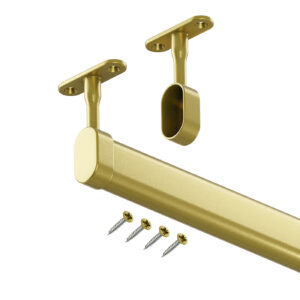 Hanger S drążek do szafy owalny złoty mat 200 cm