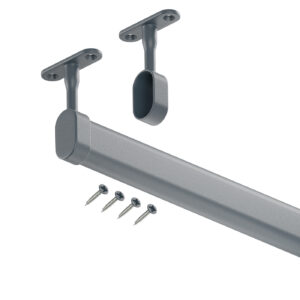 Hanger S drążek do szafy owalny antracyt struktura 200 cm