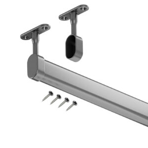 Hanger S drążek do szafy owalny grafit 200 cm