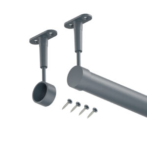 Modern drążek do szafy fi 25 mm antracyt struktura 100 cm