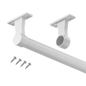 Elegance drążek do szafy fi 25 mm biały mat 100 cm