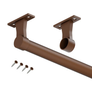 Elegance drążek do szafy fi 25 mm brąz struktura 100 cm