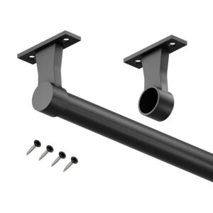 Elegance drążek do szafy fi 25 mm czarny struktura 200 cm