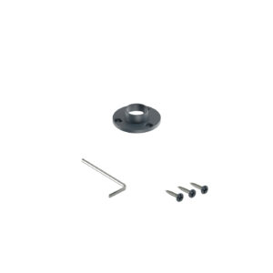 Mini R rozeta drążka do szafy fi 16 mm antracyt struktura