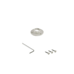 Mini R rozeta drążka do szafy fi 16 mm kaszmir struktura