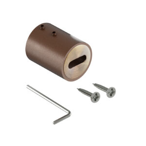 Smart R rozeta drążka do szafy fi 25 mm brąz struktura