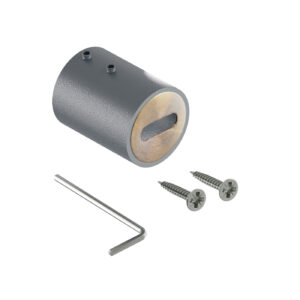 Smart R rozeta drążka do szafy fi 25 mm antracyt struktura