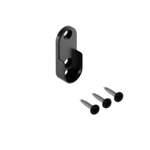 Nano U mocowanie drążka owalnego do szafy czarny mat