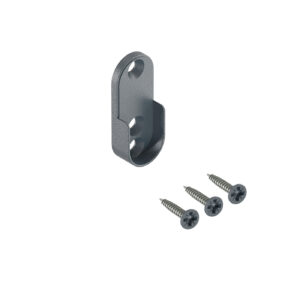 Nano U mocowanie drążka owalnego do szafy antracyt struktura