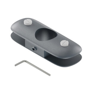 Duoglass uchwyt półki szklanej dwustronny do fi 25 mm antracyt struktura