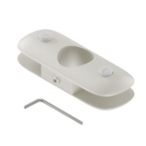 Duoglass uchwyt półki szklanej dwustronny do fi 25 mm kaszmir struktura