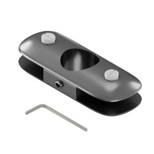 Duoglass uchwyt półki szklanej dwustronny do fi 25 mm grafit