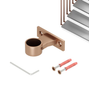 Uchwyt przelotowy boczny Harfa Bond K balustrady harfa fi 25 mm miedziany mat