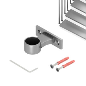 Uchwyt przelotowy boczny Harfa Bond K balustrady harfa fi 25 mm grafit