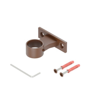 Uchwyt przelotowy boczny Harfa Bond P balustrady harfa fi 25 mm brąz struktura