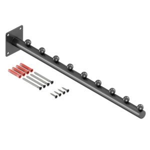 Piko wieszak naścienny prosty na ubrania okrągły grafit