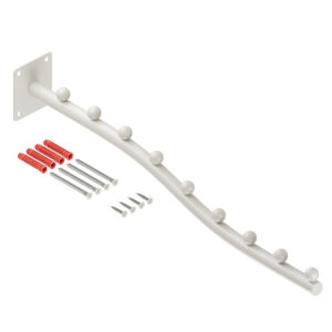 Panama wieszak naścienny skośny na ubrania owalny kaszmir struktura