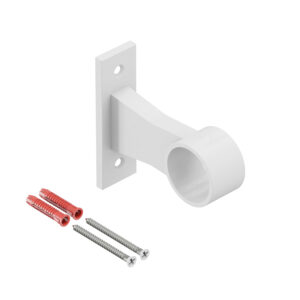 Porto P uchwyt przelotowy dystansowy do poręczy fi 25 mm biały mat