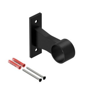 Porto P uchwyt przelotowy dystansowy do poręczy fi 25 mm czarny struktura