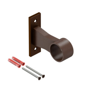 Porto P uchwyt przelotowy dystansowy do poręczy fi 25 mm brąz struktura