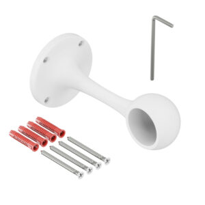 Nazare KP uchwyt końcowy prawy do poręczy fi 25mm biały mat