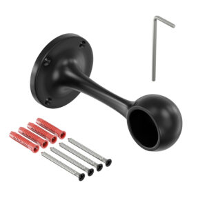 Nazare KP uchwyt końcowy prawy do poręczy fi 25mm czarny mat