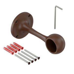 Nazare KP uchwyt końcowy prawy do poręczy fi 25mm brąz struktura