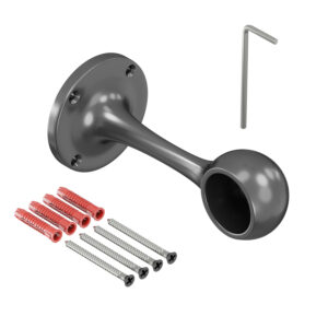 Nazare KP uchwyt końcowy prawy do poręczy fi 25mm grafit