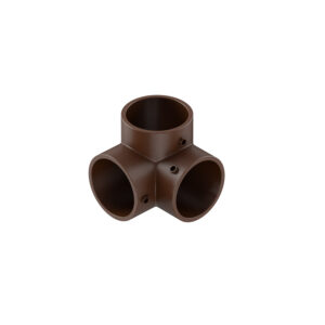 Swift II narożnik trzykierunkowy z blokadą fi 25 mm brąz struktura