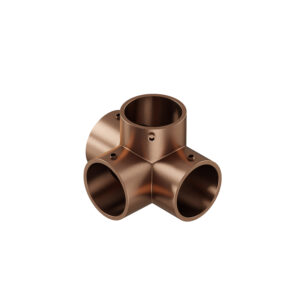 Swift III narożnik czterokierunkowy z blokadą fi 25 mm miedziany mat