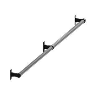 Porto poręcz schodowa balustrada fi 25 mm czarny mat 148 cm