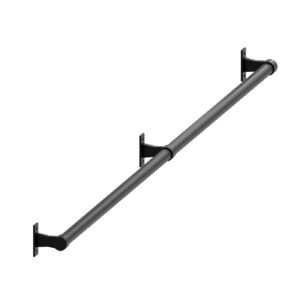 Porto poręcz schodowa balustrada fi 25 mm czarny struktura 148 cm