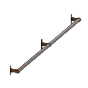 Porto poręcz schodowa balustrada fi 25 mm brąz struktura 148 cm