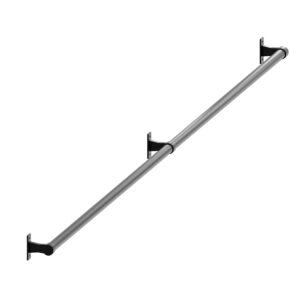 Porto poręcz schodowa balustrada fi 25 mm czarny mat 250 cm