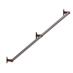 Porto poręcz schodowa balustrada fi 25 mm brąz struktura 250 cm