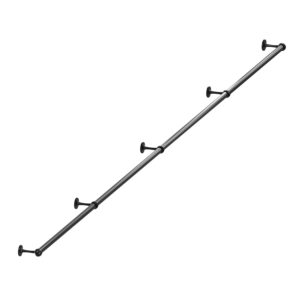 Nazare poręcz schodowa balustrada fi 25mm czarny mat 500 cm