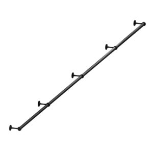 Nazare poręcz schodowa balustrada fi 25mm czarny struktura 500 cm