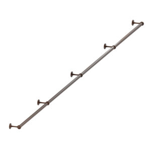 Nazare poręcz schodowa balustrada fi 25mm brąz struktura 500 cm