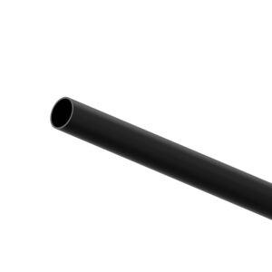 Drążek fi 25 mm x 1,5 mm rura do szafy balustrady czarny struktura 400 cm