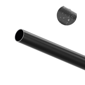 Drążek Ocynk fi 25 mm x 1,5 mm czarny mat 148cm